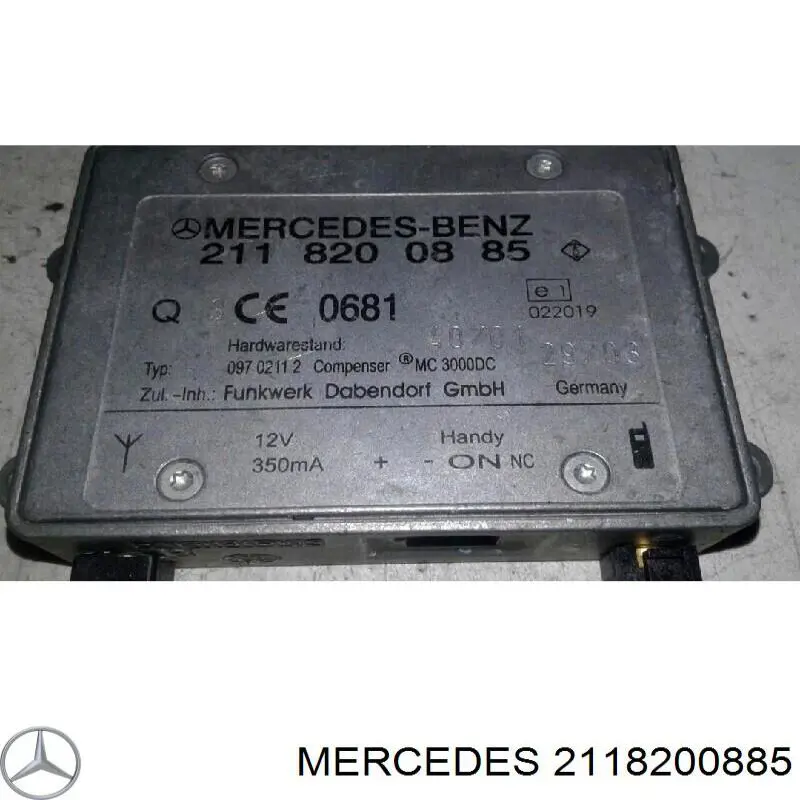 Amplificador de señal de antena 2118200885 Mercedes