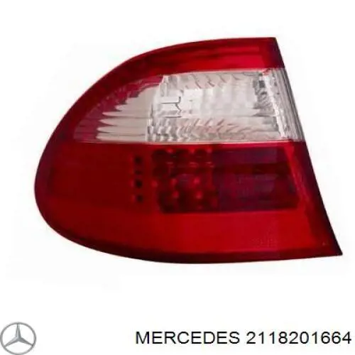 2118201664 Mercedes Piloto trasero exterior derecho