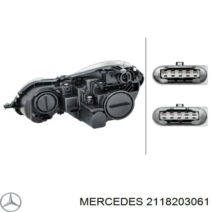 Faro derecho Mercedes 2118203061 precio, desde 201,83 EUR