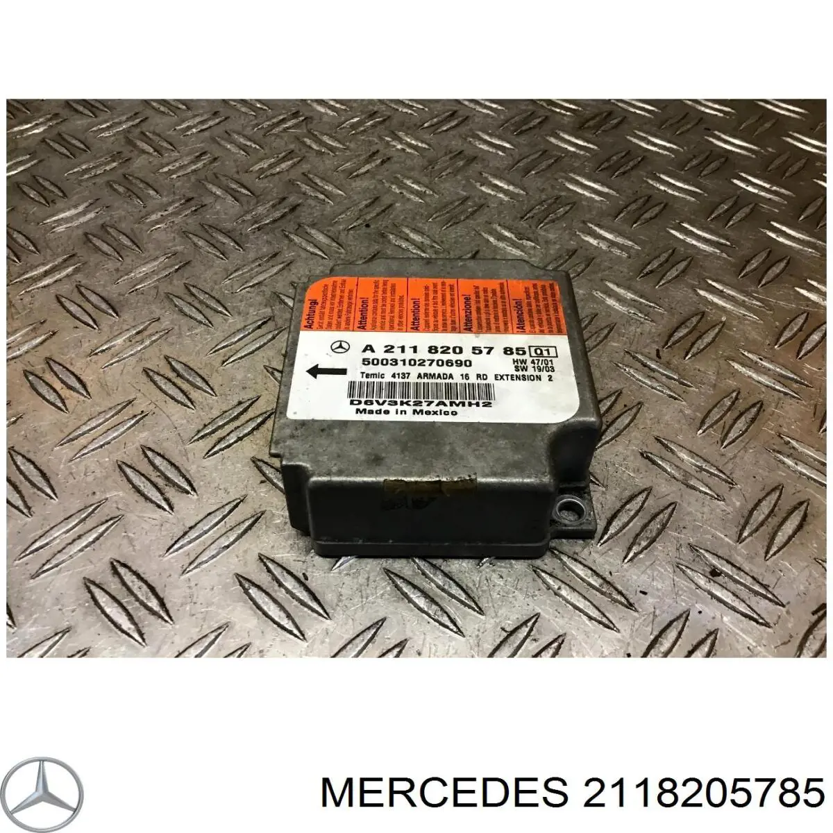 2118205785 Mercedes procesador del modulo de control de airbag