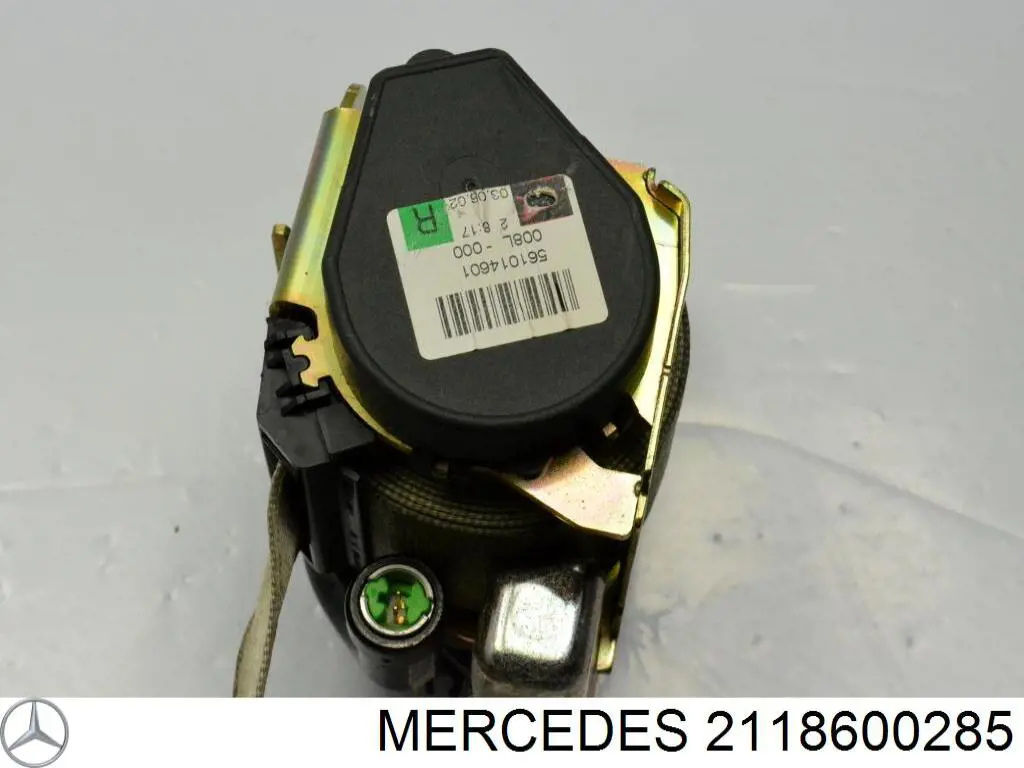 A21186002859C94 Mercedes Cinturón de seguridad delantero derecho