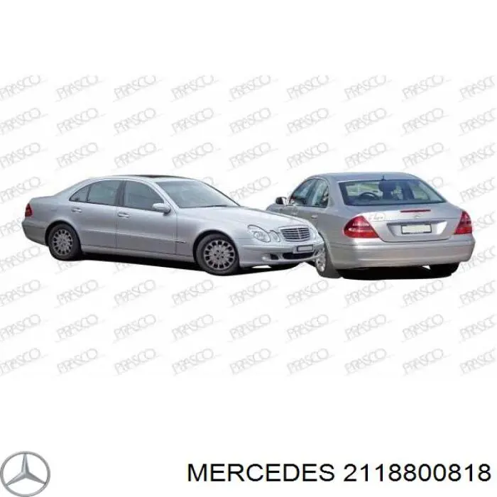 2118800818 Mercedes guardabarros delantero derecho