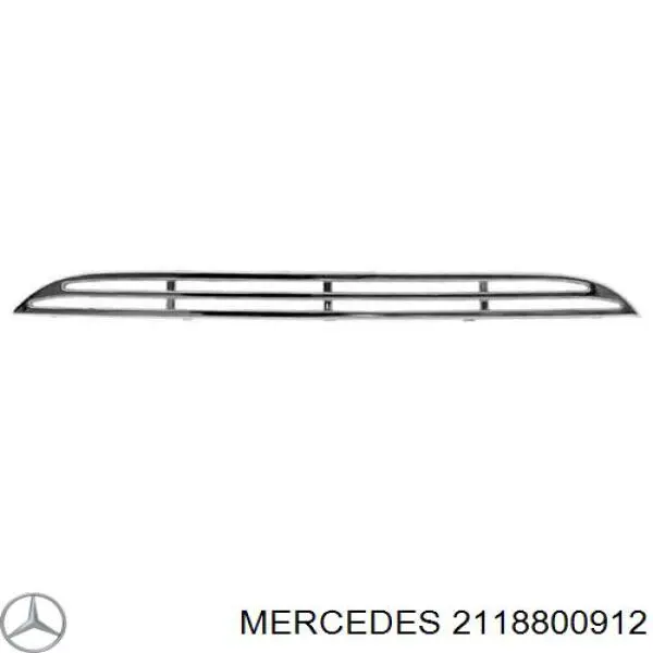 2118800912 Mercedes moldura de parachoques delantero izquierdo