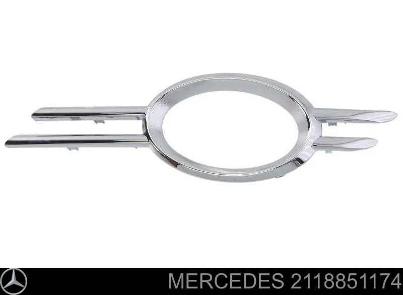 2118851174 Mercedes embellecedor, faro antiniebla izquierdo