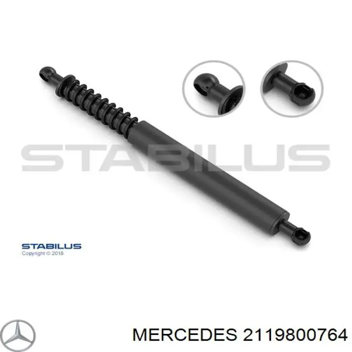 Amortiguador de maletero Mercedes A2119802264 precio, desde 186,69 EUR