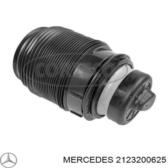 2123200625 Mercedes muelle neumático, suspensión, eje trasero