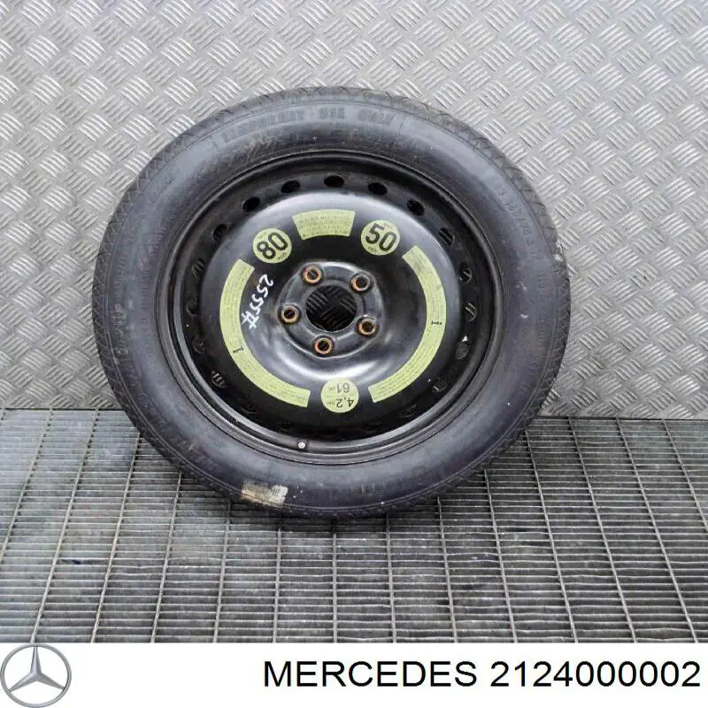 2124000002 Mercedes rueda de repuesto