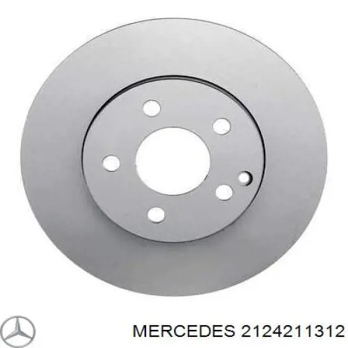Disco de freno delantero Mercedes 2124211312