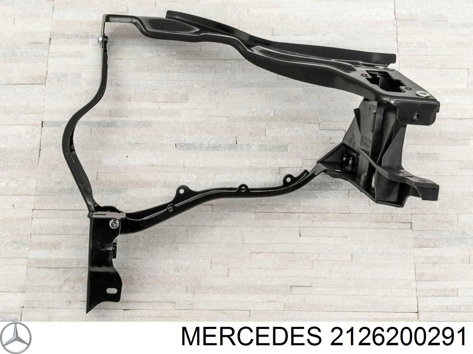 2126200291 Mercedes soporte de radiador derecha (panel de montaje para foco)