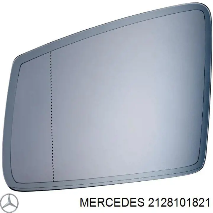 212 810 18 21 Mercedes cristal de espejo retrovisor exterior izquierdo