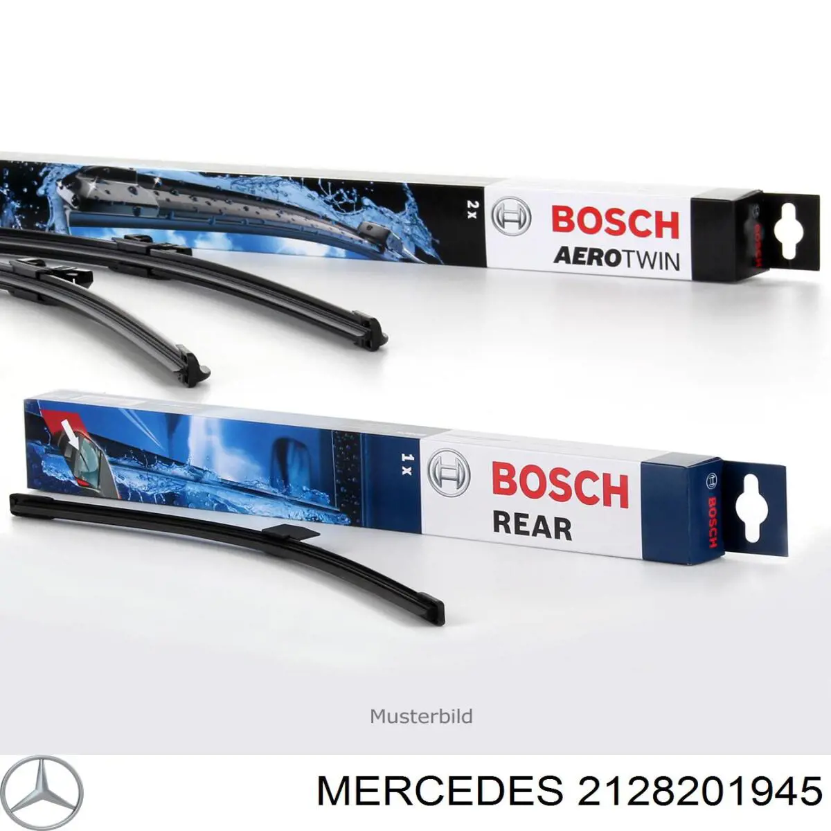 Comprar 2128201945 Mercedes Limpiaparabrisas traseros