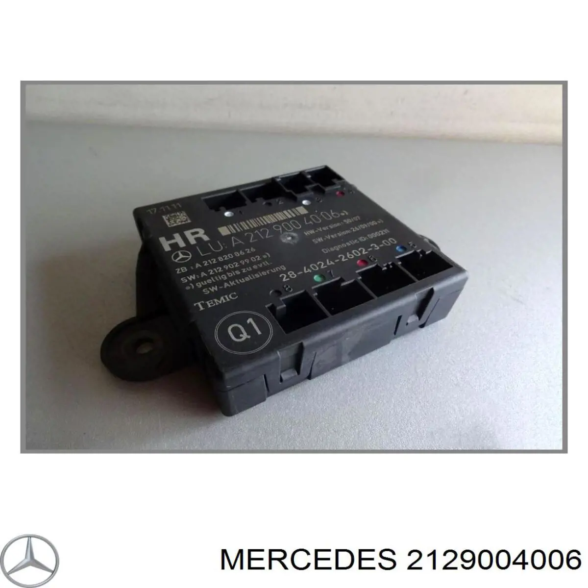 Módulo de confort Mercedes E sedán (W212) (2009 - 2016) precio, desde 45,01 EUR