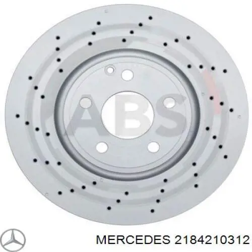 2184210312 Mercedes freno de disco delantero