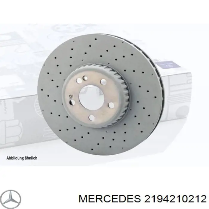 2194210212 Mercedes freno de disco delantero