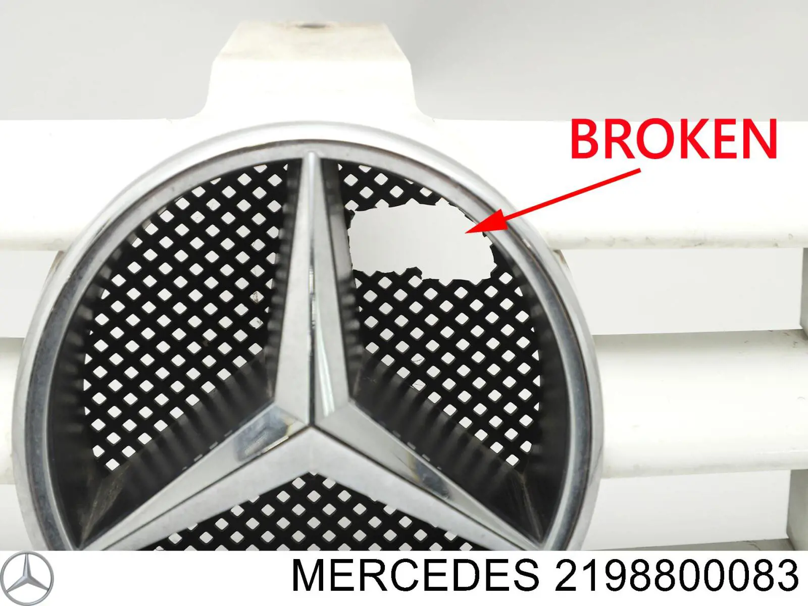 Comprar 2198800083 Mercedes Rejilla frontal