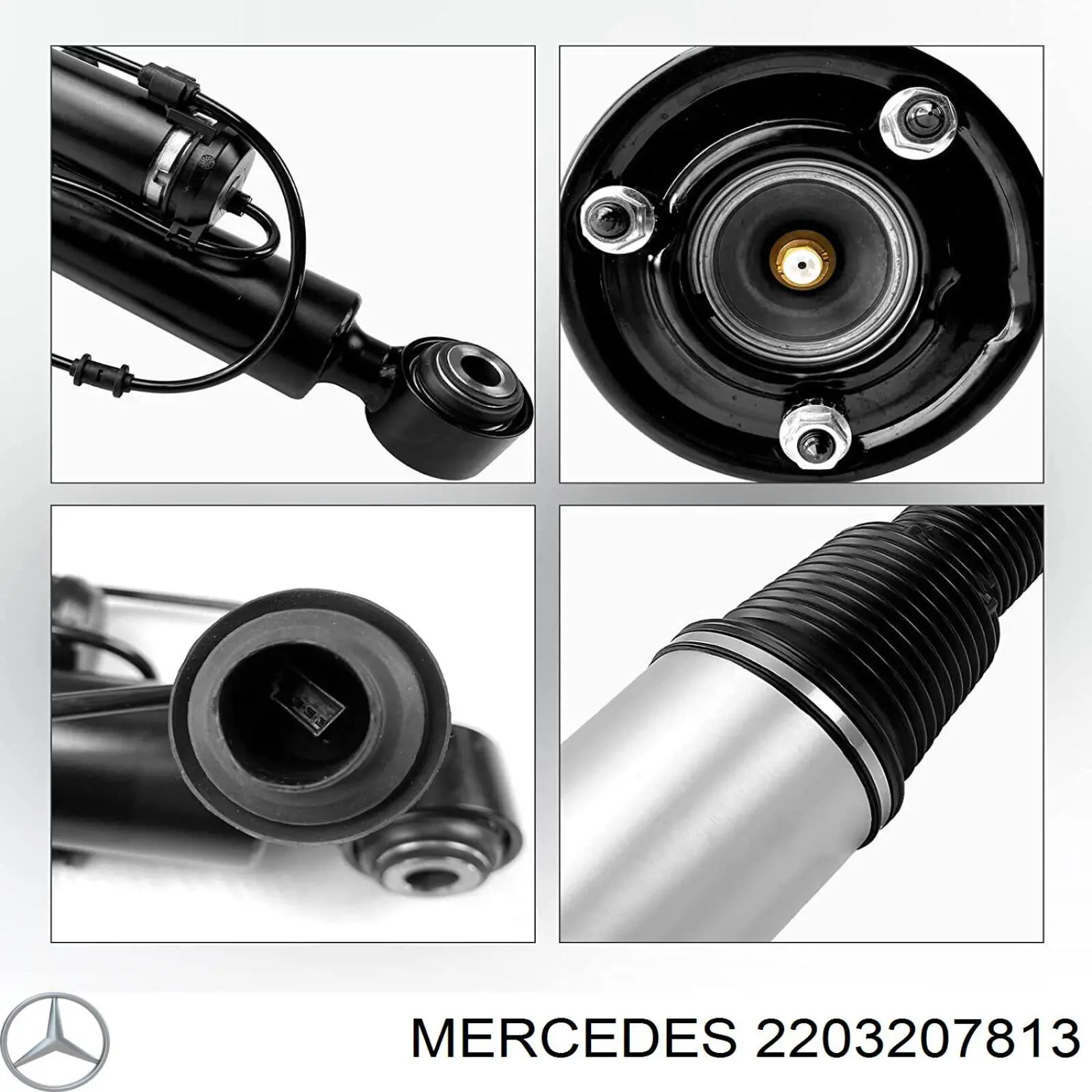 2203207813 Mercedes amortiguador trasero