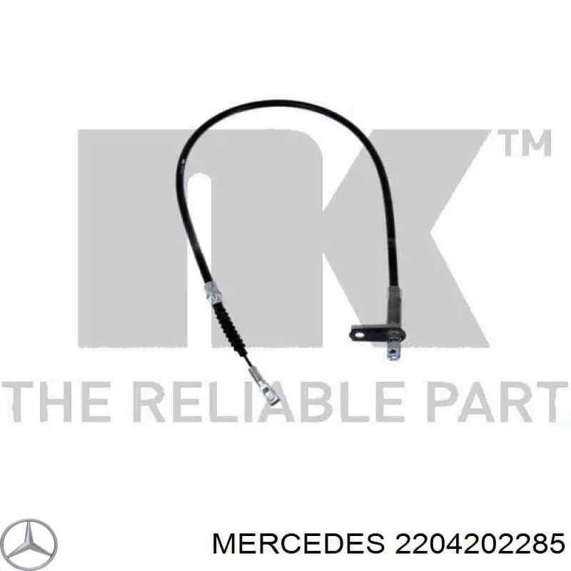 2204202285 Mercedes cable de freno de mano trasero izquierdo