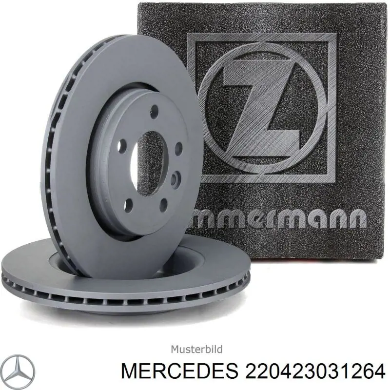 220423031264 Mercedes disco de freno trasero