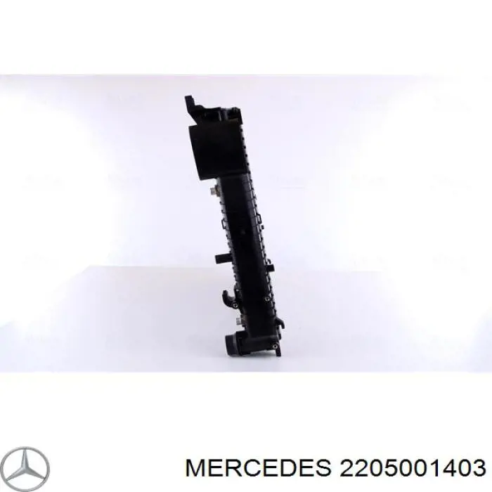 2205001403 Mercedes radiador refrigeración del motor