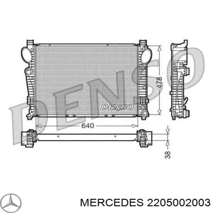 Água radiador Mercedes 2205002003 precio, desde 127,78 EUR