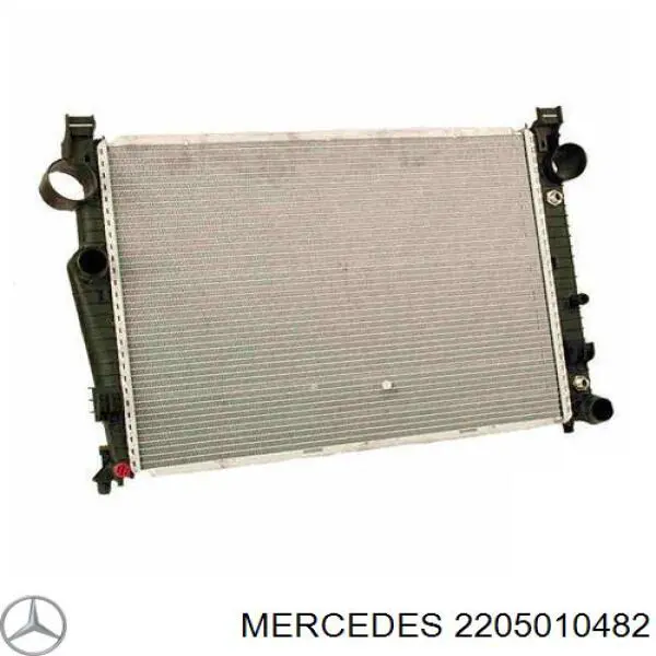 2205010482 Mercedes manguera refrigerante para radiador inferiora