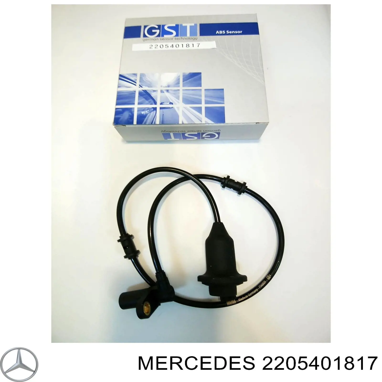 2205401817 Mercedes sensor abs trasero derecho