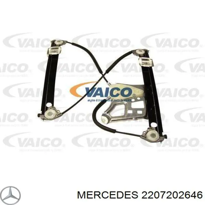 2207202646 Mercedes mecanismo de elevalunas, puerta delantera derecha