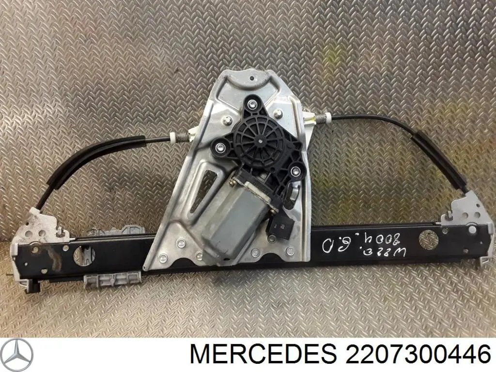 2207300446 Mercedes mecanismo de elevalunas, puerta trasera derecha