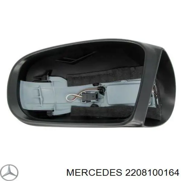 2208100164 Mercedes cubierta de espejo retrovisor izquierdo