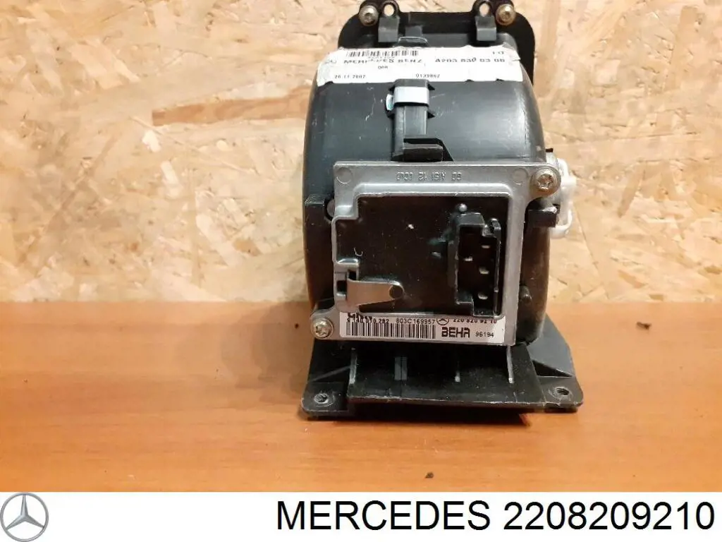 Resitencia, ventilador habitáculo Mercedes 2208209210