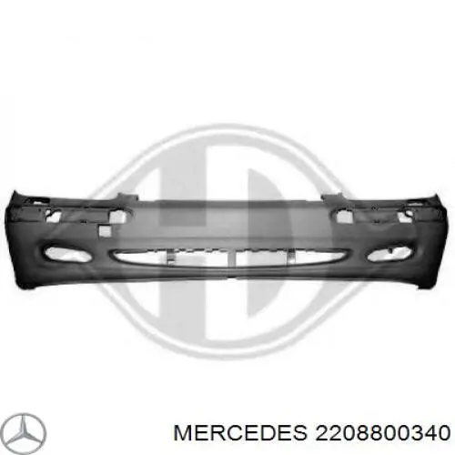 2208800340 Mercedes paragolpes delantero