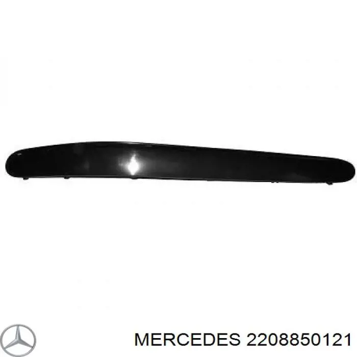 2208850121 Mercedes listón embellecedor/protector, parachoque delantero izquierdo