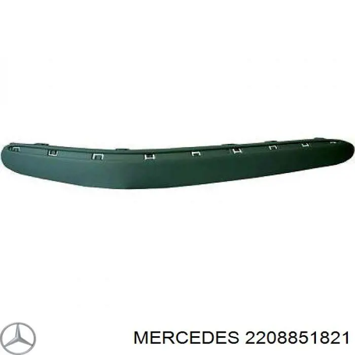 A22088518219999 Mercedes listón embellecedor/protector, parachoques delantero derecho