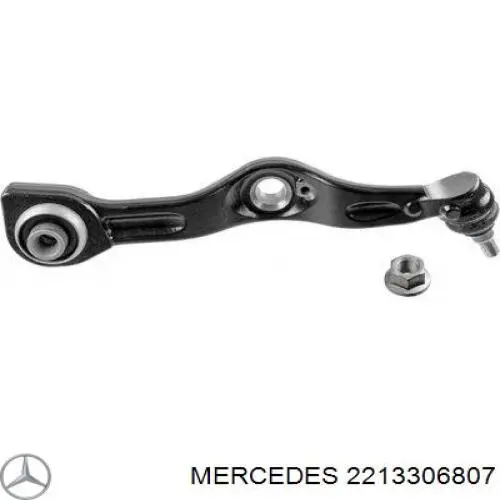 2213306807 Mercedes barra oscilante, suspensión de ruedas delantera, inferior derecha