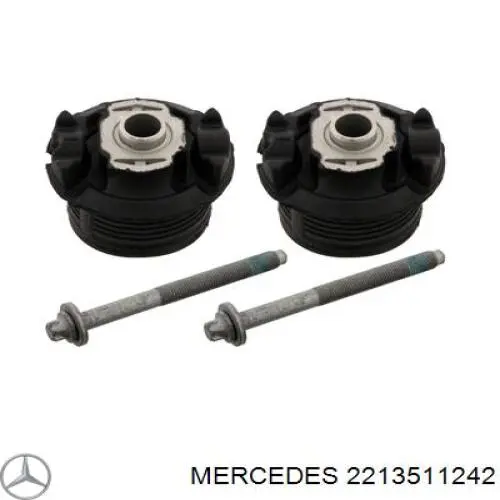 2213511242 Mercedes suspensión, cuerpo del eje trasero