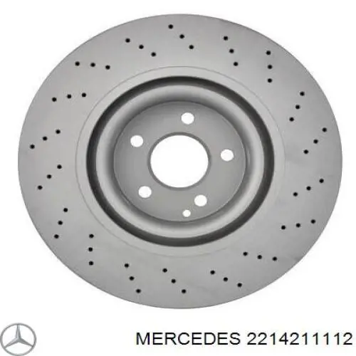 2214211112 Mercedes disco de freno delantero