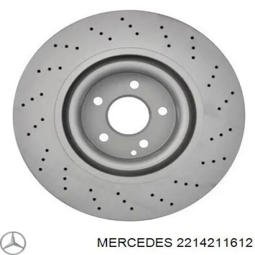 2214211612 Mercedes disco de freno delantero