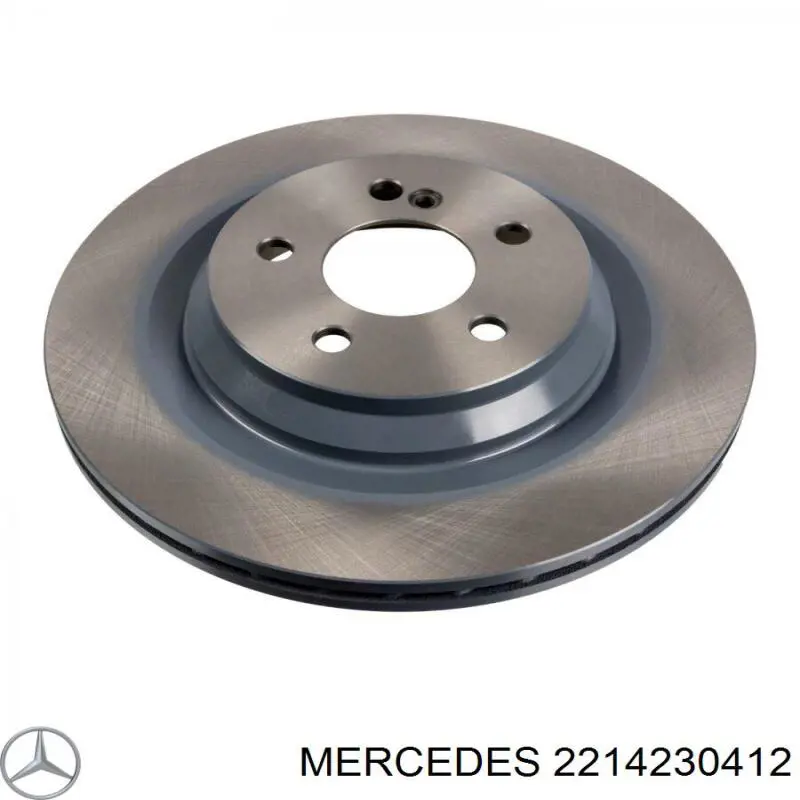 2214230412 Mercedes disco de freno trasero