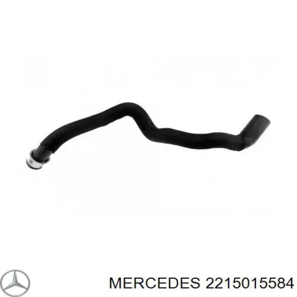 2215015584 Mercedes tubería de radiador, tuberia flexible calefacción, inferior