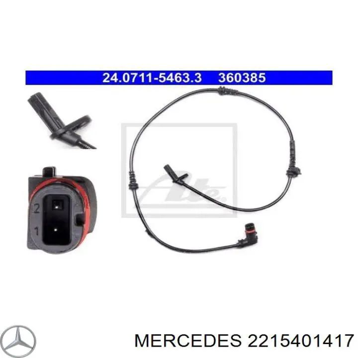 2215401417 Mercedes sensor abs delantero