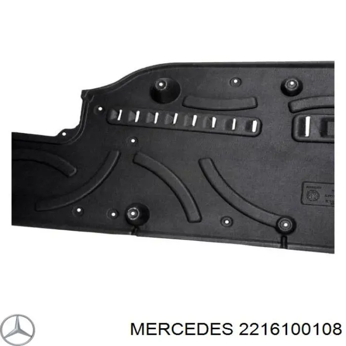 2216100108 Mercedes revestimiento de los bajos, izquierdo