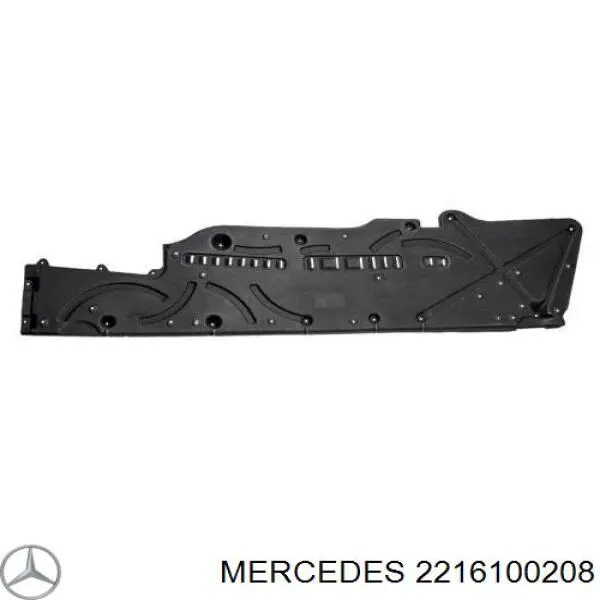 2216100208 Mercedes revestimiento de los bajos, derecho