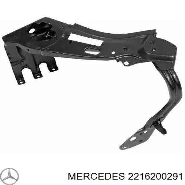 2216200291 Mercedes soporte de radiador derecha (panel de montaje para foco)