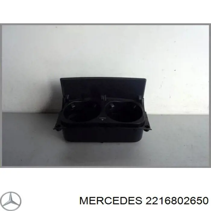 2216802650 Mercedes portavasos, apoyabrazos de consola central