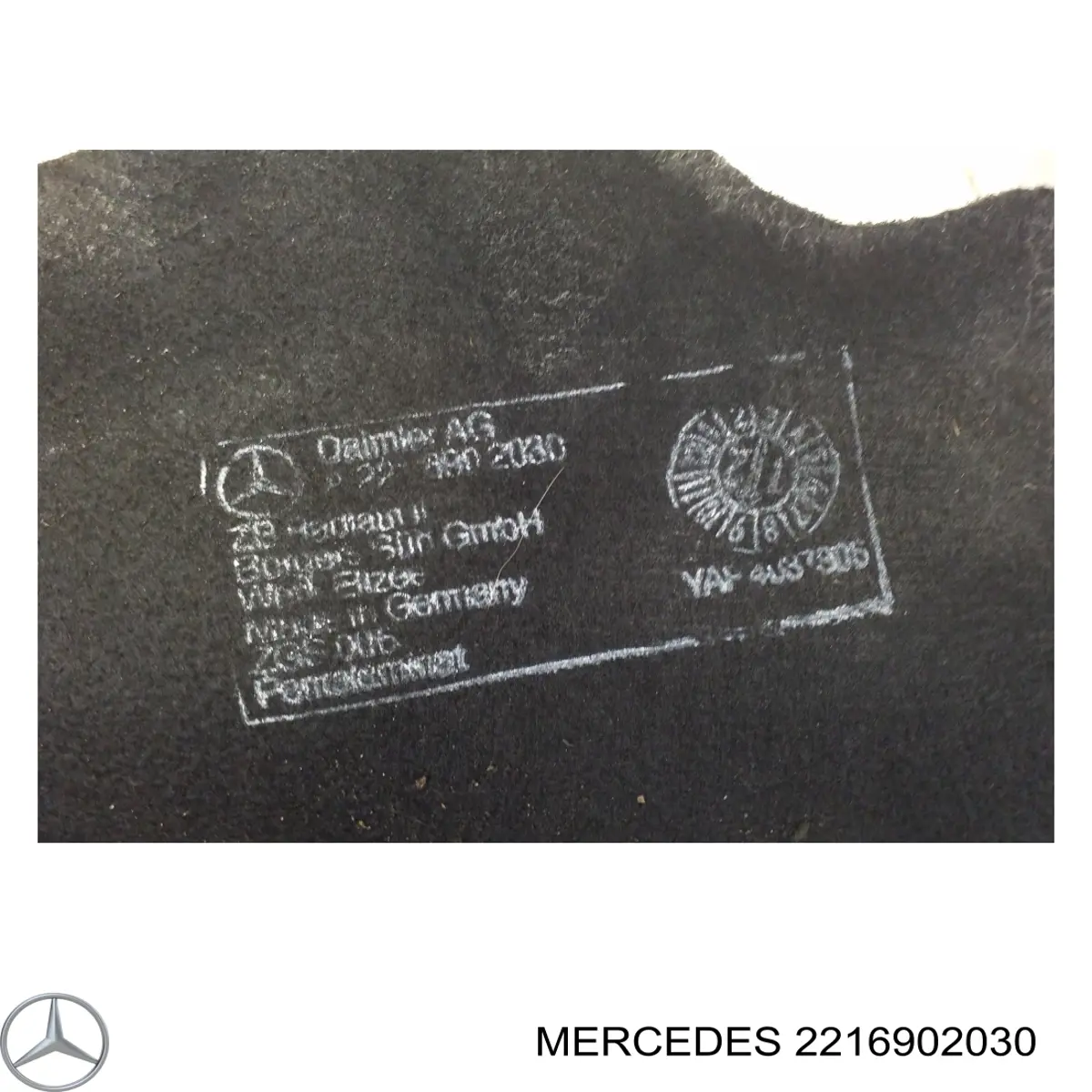 2216902030 Mercedes guardabarros interior, aleta delantera, izquierdo