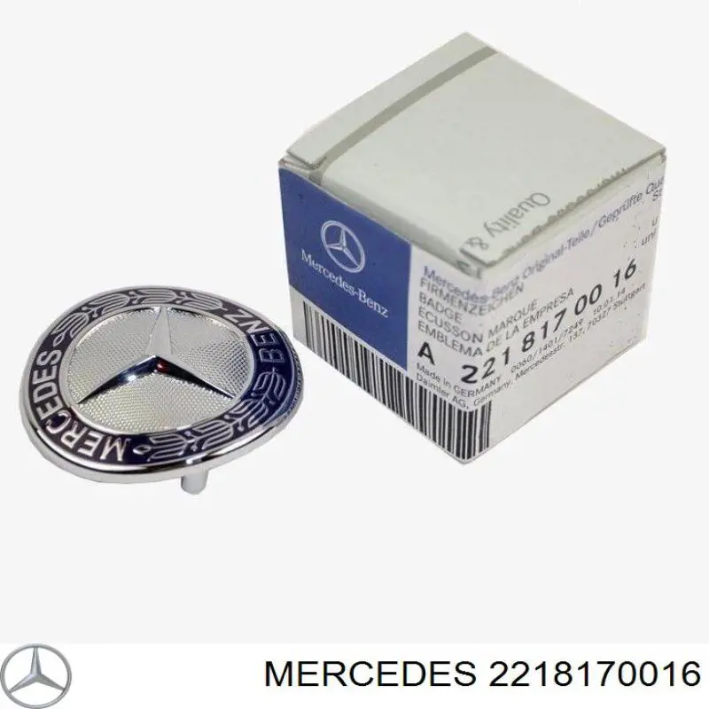 2218170016 Mercedes logotipo del radiador i