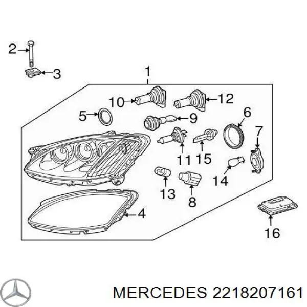 2218207161 Mercedes Faros