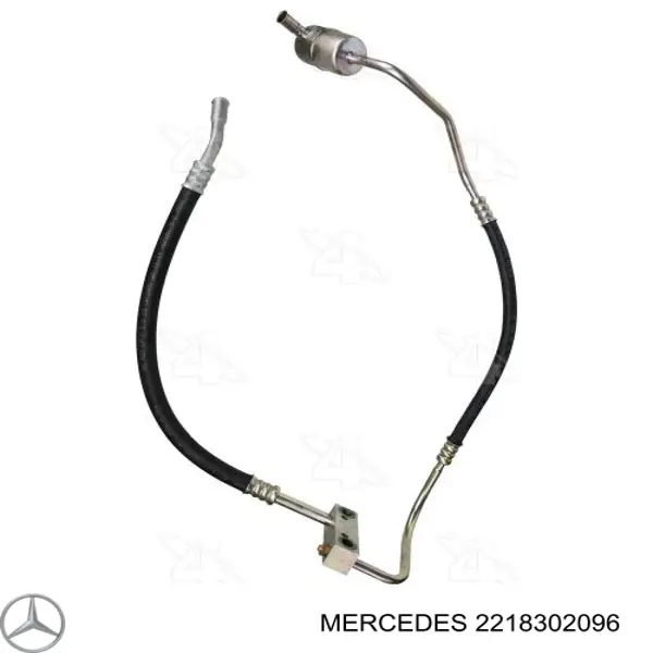 2218302096 Mercedes conducto refrigerante, bomba de agua, de recepción