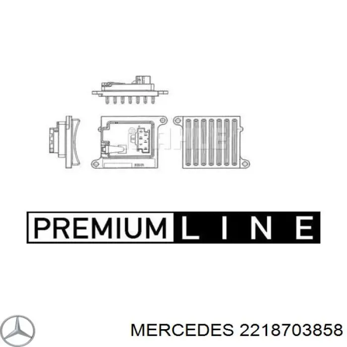 2218703858 Mercedes resistencia de calefacción
