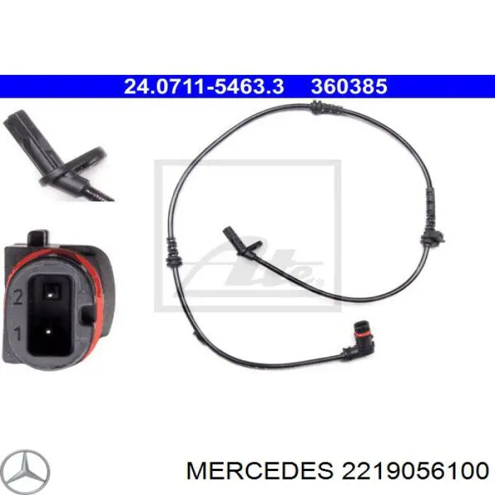 2219056100 Mercedes sensor abs delantero
